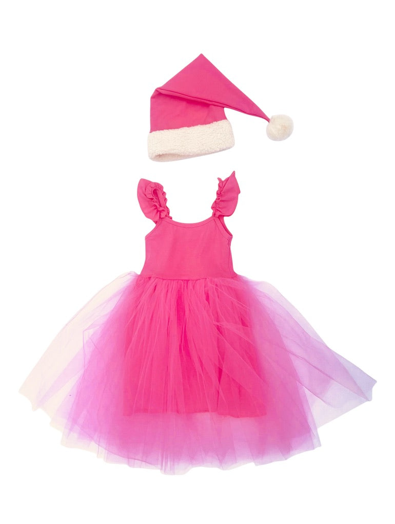 Pink Elf Holiday Dress for Kids Christmas Tutu Costume & Playwear 2 Year Pink Elf Holiday Dress for Kids Christmas Tutu Costume & Playwear 2 Year