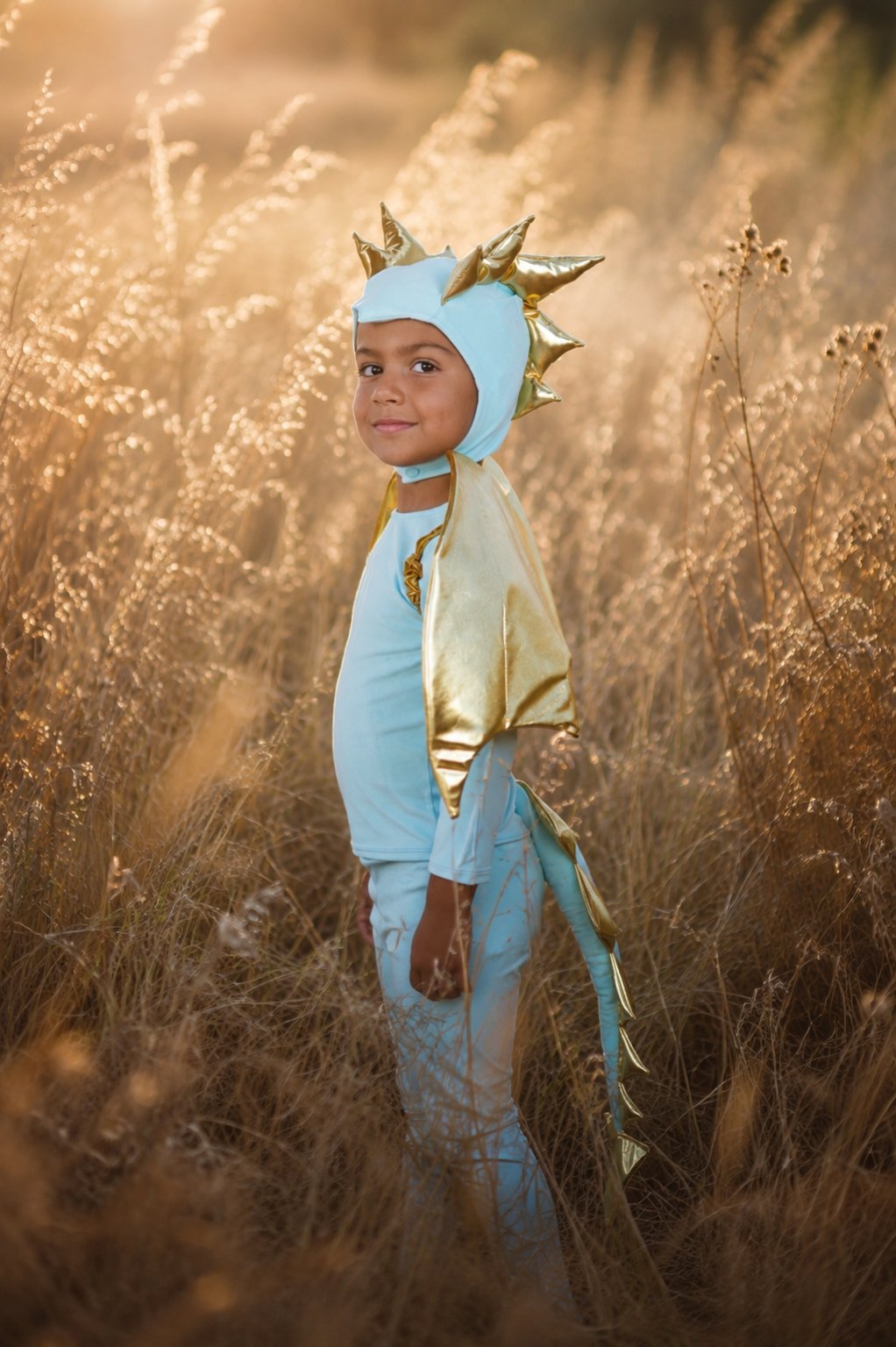 Sky Blue Dragon Costume- Christmas Gift for Kids