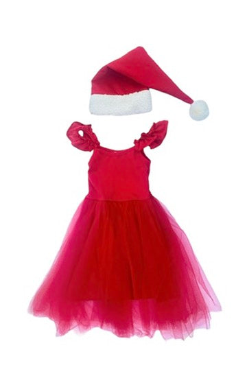 Red Elf Holiday Dress for Kids Christmas Party Outfit - Eco-friendly stocking stuffer 6 year Red Elf Holiday Dress for Kids Christmas Party Outfit - Eco-friendly stocking stuffer 6 year