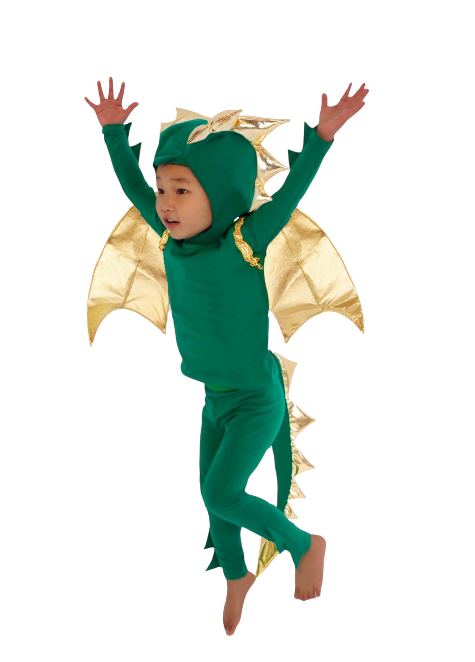 Emerald Sky Dragon Pajama Costume- Green Dragon Pajama Costume