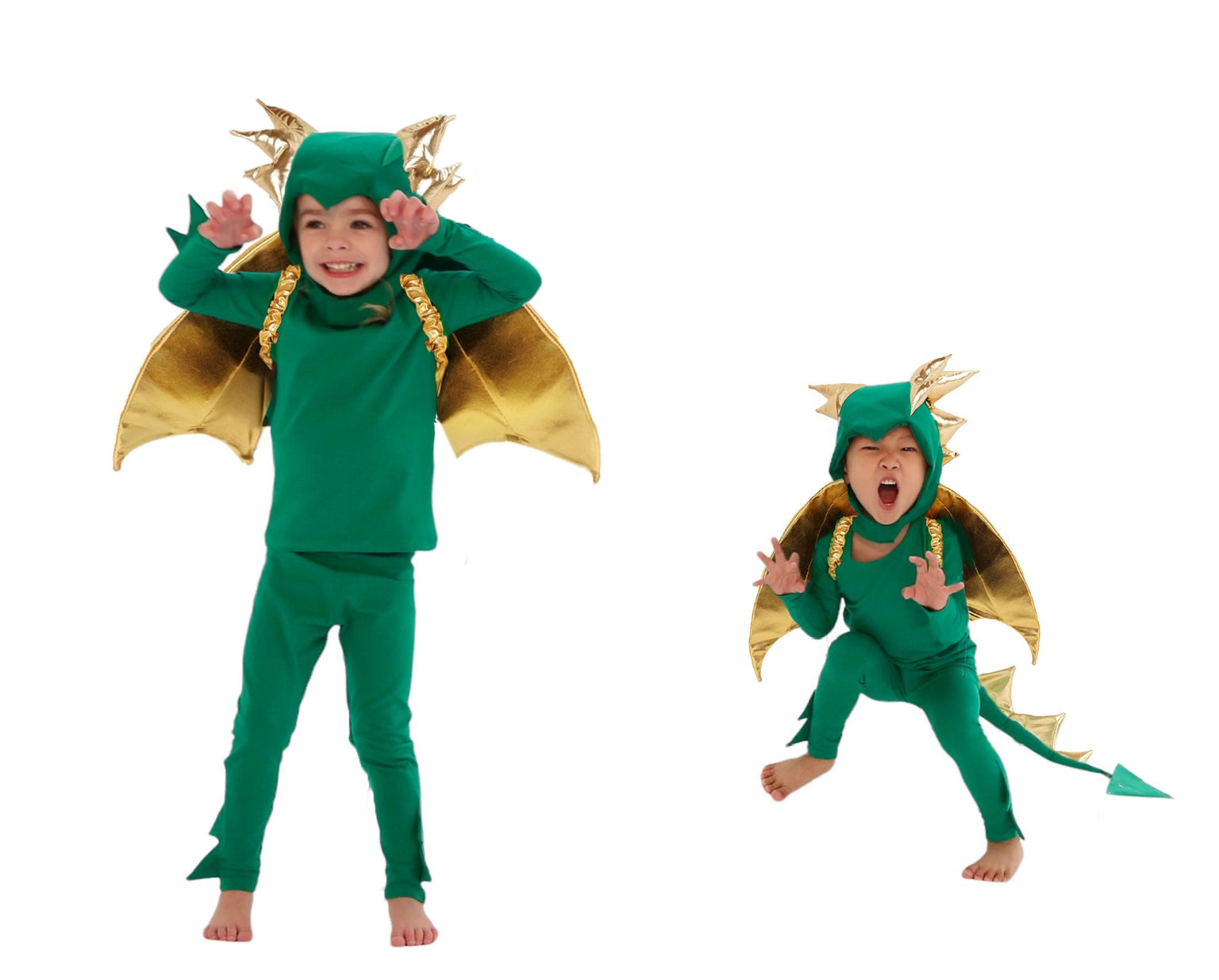 Emerald Sky Dragon Pajama Costume- Green Dragon Pajama Costume