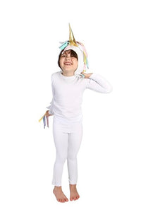 White and Pastel Rainbow Unicorn Pajama Costume