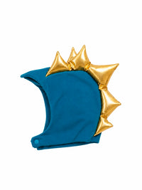 Jade Blue & Gold Dragon Hat