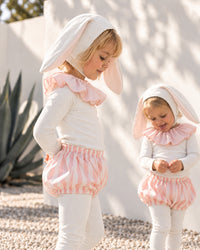Ivory and Pink Circus Bunny Costume
