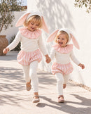 Ivory and Pink Circus Bunny Costume