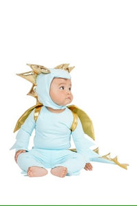 Baby Sky Blue Dragon Costume