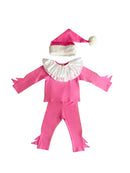 Pink Holiday Elf Pajama Costume
