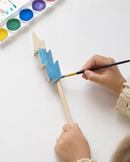 Paintable Wooden Lightning Bolt Wand