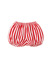 Red and white stripe bloomer