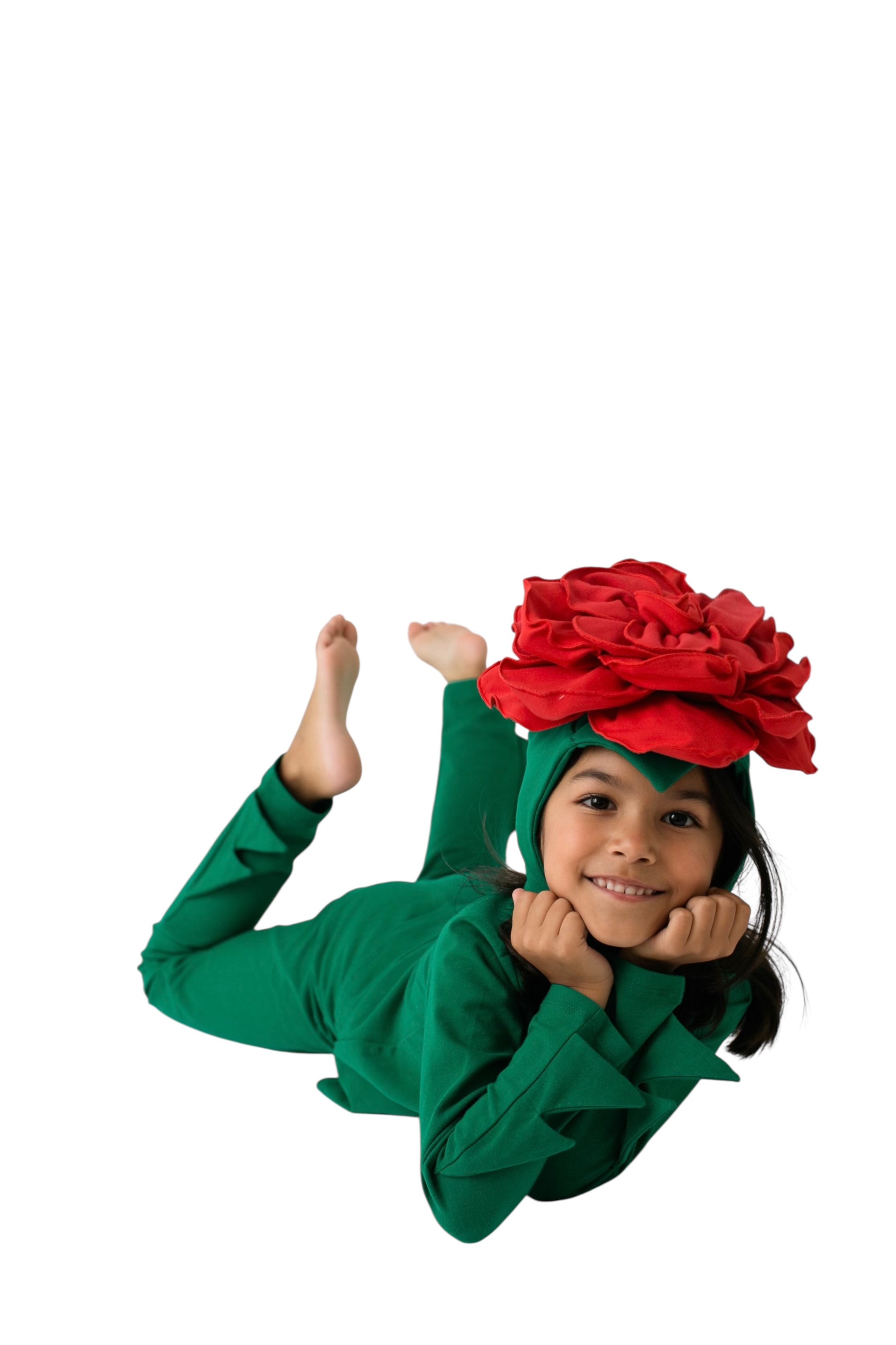 Red Rose Costume with Green Stem Pajamas