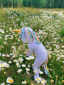 White and Pastel Rainbow Unicorn Pajama Costume