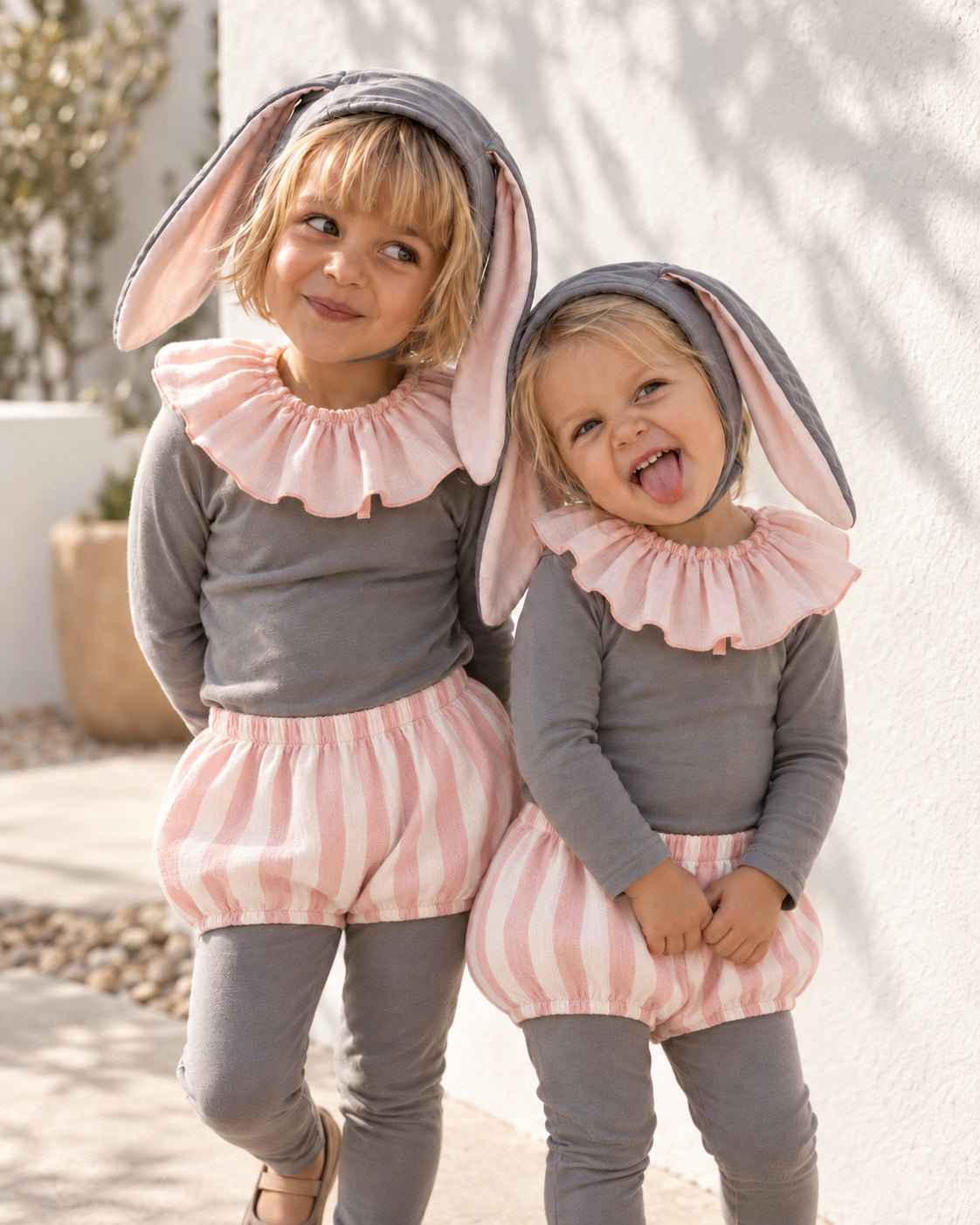 Grey Circus Bunny Costume