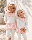 Ivory and Pink Circus Bunny Costume