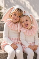 Ivory and Pink Circus Bunny Costume