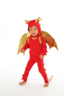 Sunfire Red Dragon with Gold Wings