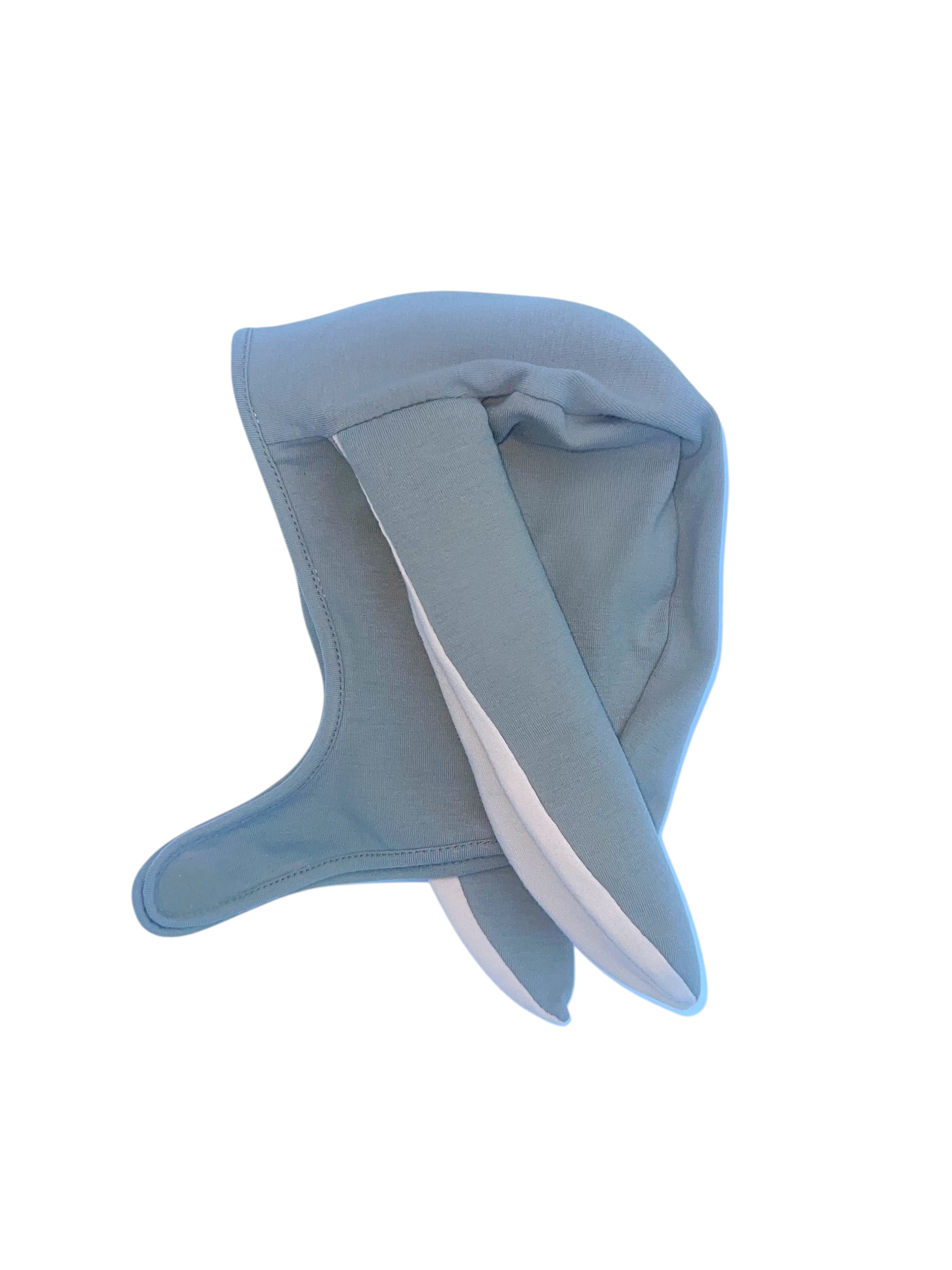 Gray Bunny Bonnet and Bunny Tail Set