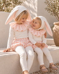 Ivory and Pink Circus Bunny Costume