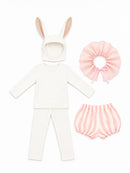 Ivory and Pink Circus Bunny Costume