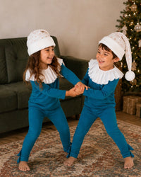 Jade Holiday Elf Pajama Costume- Christmas Gift for Kids - Cozy Cotton Stocking Stuffer