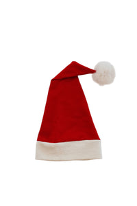 No Plastic Family Santa Hat | Organic Cotton, Hemp, and Fur