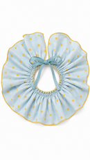 Ruffle Collar Blue