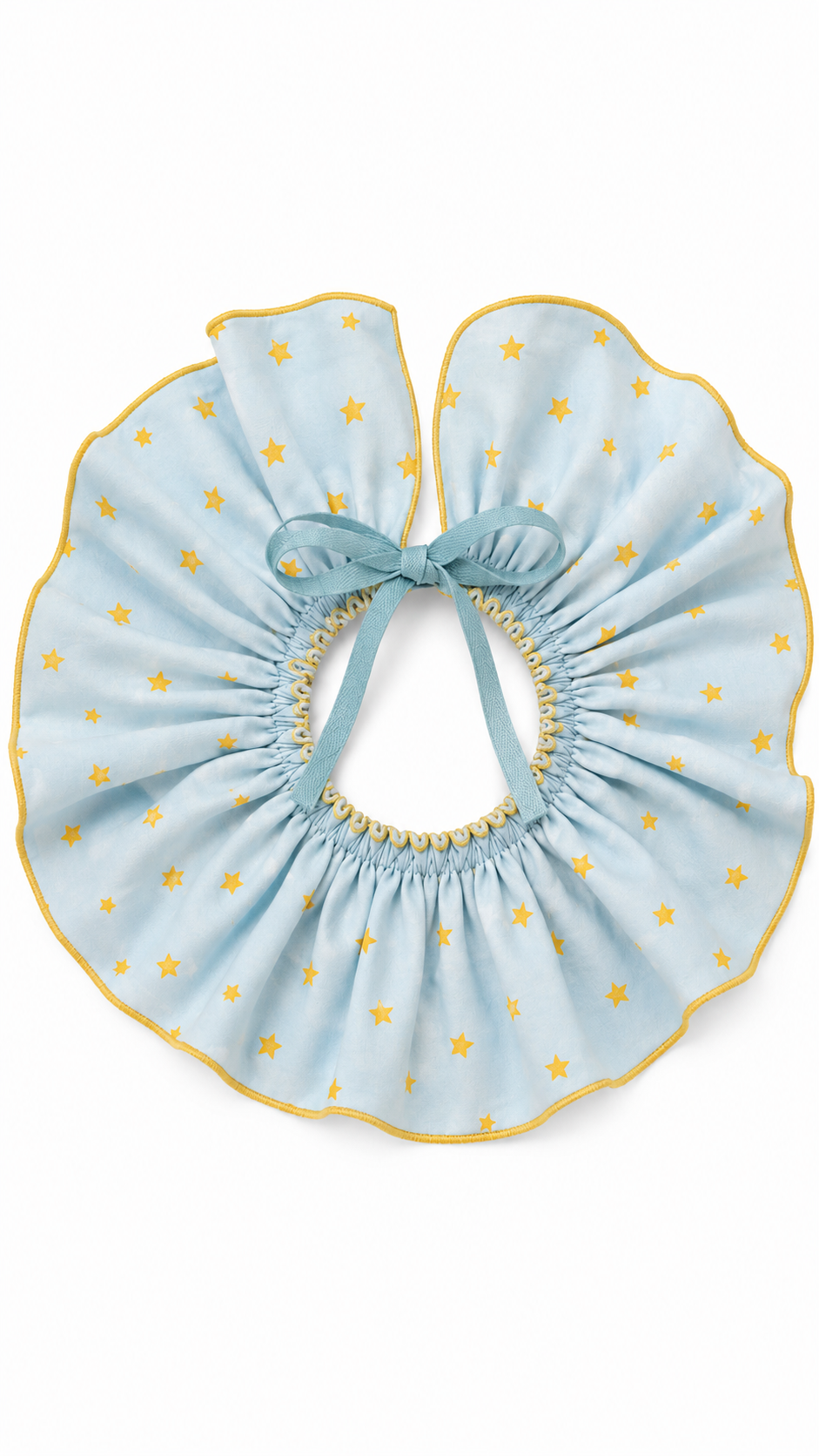 Ruffle Collar Blue