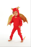 Sunfire Red Dragon with Gold Wings