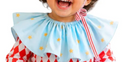 Ruffle Collar Blue