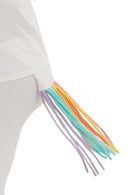 Rainbown Dream Unicorn Hat + Tail Set · Rainbow Mane with Gold Horn