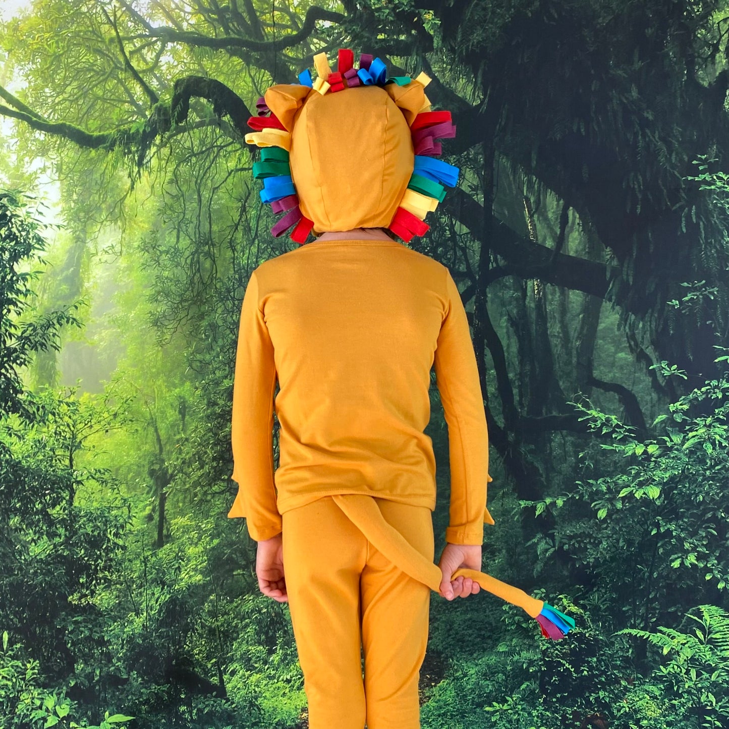 Lion costume for kids, halloween costume for kids, toddler lion costume, rainbow lion